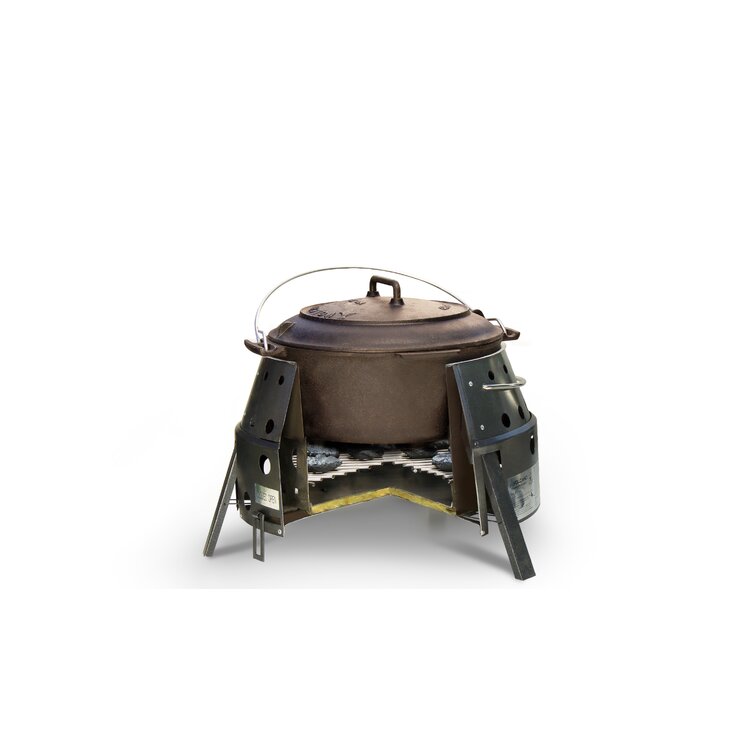 Volcano Grills 8 Qt.Pre-seasoned Cast Iron Round Dutch Oven